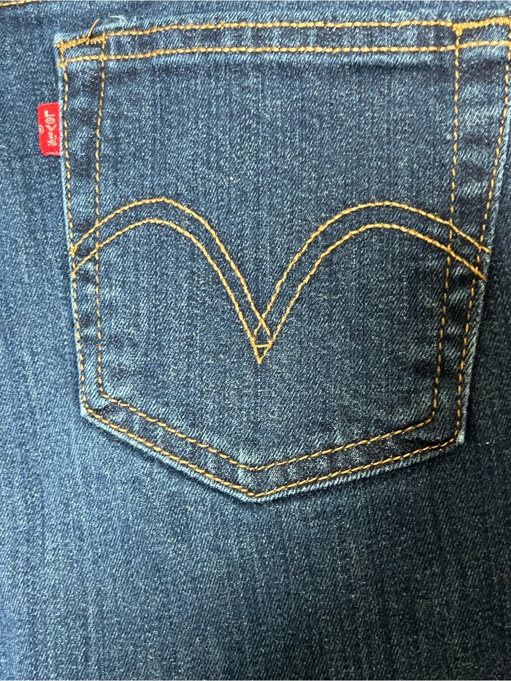 Levi’s  Bootcut Women’s Size 12 Short High Rise Wide Leg Stretch Dark Jeans - Picture 11 of 15